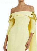 Safiyaa Arabella Harness with Flowing Dress Size 4 – Pale Yellow Maxi