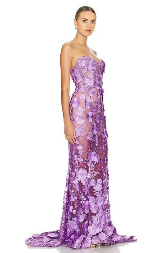 Bronx and Banco Jasmine Gown Size 2 – Lilac Maxi Dress