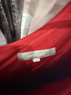 Gaurav Gupta Sculpted One-Shoulder Jersey Gown Size 4 – Red Fitted