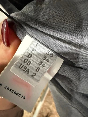 Alberta Ferretti Ombre One-Shoulder Evening Gown Size 2 – Black/Silver Maxi