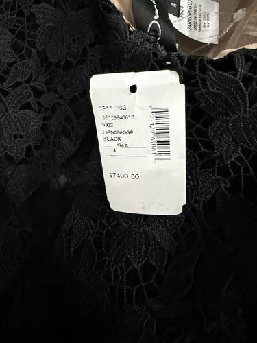 Oscar De La Renta Elegant Black Lace Gown Size 4 – Floor Length