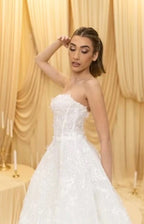 Rivini Ava Wedding Gown Size 2 – White Ball Gown