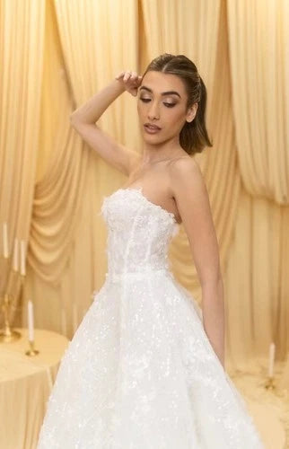 Rivini Ava Wedding Gown Size 2 – White Ball Gown