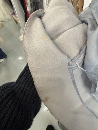 Prada Crystal-Embellished Silver Gray Evening Gown Size 40 – A-Line Maxi