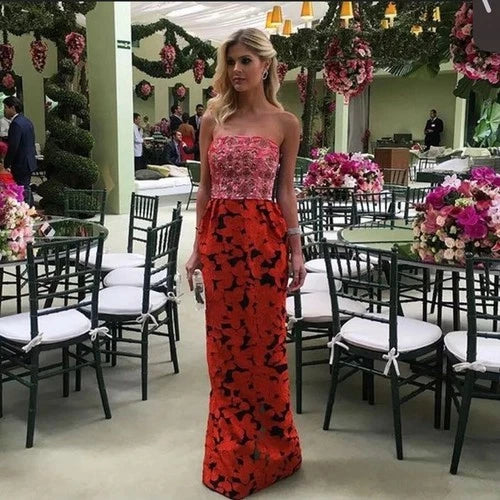 Oscar de la Renta Strapless Embellished Runway Gown Size 6 – Resort 2017