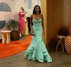 Zac Posen Strapless Mermaid Gown Size 2 – Sculpted Red Carpet Silhouette