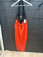 Rasario Sequin Draped Satin Midi Dress Size 38/6 Retails 2296