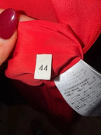 Gucci Red Silk Sleeveless Ruffle Dress Size 44 – Made in Italy