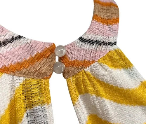 Missoni Mare Multicolor Zig-Zag Jumpsuit Size 4 – Loose Fit Wide Leg