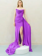 Albina Dyla Light Purple Corset Maxi Dress Size Small – Strapless Gown