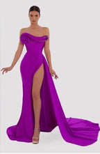 Albina Dyla Light Purple Corset Maxi Dress Size Small – Strapless Gown