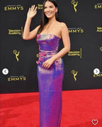 Monique Lhuillier Sequin Dress Size 2/4 – Pink A-Line Gown