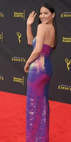 Monique Lhuillier Sequin Dress Size 2/4 – Pink A-Line Gown