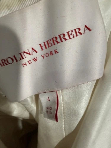 Carolina Herrera Sequin Strapless Tie-Waist Sheath Dress Size 4