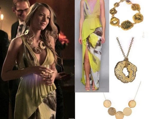 J. Mendel Paris Vibrant Yellow & Subtle Gray Dress – Size 8