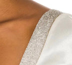 BRONX AND BANCO Lana Bridal Mini Dress in White Size S – Elegant Statement Style