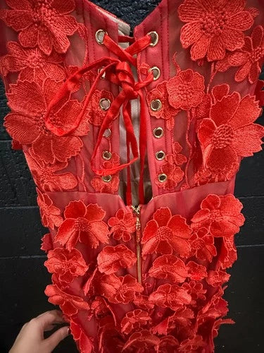 Bronx and Banco Jasmine Maxi Dress in Red Size S (4) – Elegant Statement Style