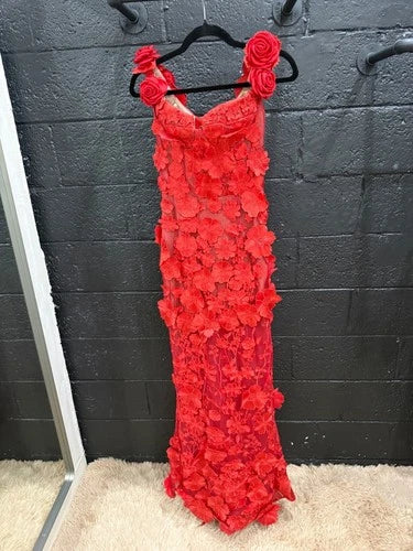 Bronx and Banco Jasmine Maxi Dress in Red Size S (4) – Elegant Statement Style