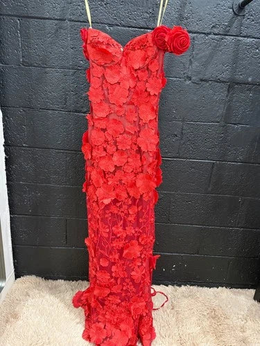 Bronx and Banco Jasmine Maxi Dress in Red Size S (4) – Elegant Statement Style