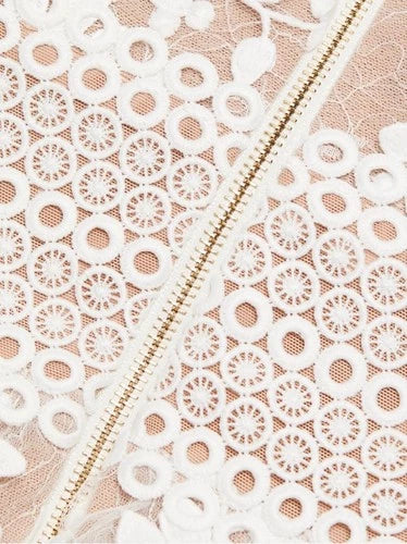 Bronx and Banco Megan Lace Minidress Size S – Elegant White Floral Lace