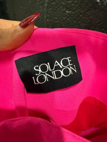 Solace London Alexis Off-the-Shoulder Dress Size 6 – Elegant Statement Silhouette