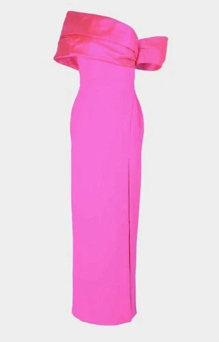 Solace London Alexis Off-the-Shoulder Dress Size 6 – Elegant Statement Silhouette