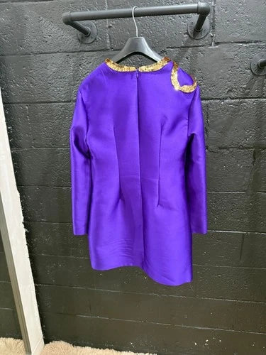 Valentino Garavani Sequin Bow Silk Duchesse Mini Shift Dress Size 2 – Iconic Couture Elegance