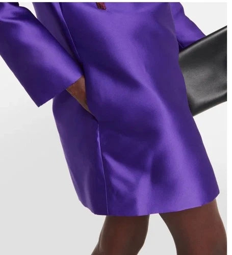 Valentino Garavani Sequin Bow Silk Duchesse Mini Shift Dress Size 2 – Iconic Couture Elegance